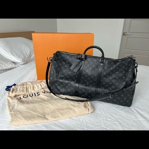 Louis Vuitton Keepall Bandouliere 55 in Monogram Eclipse